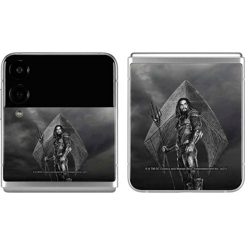 The Justice League (2017) Aquaman Poster Galaxy Z Flip4 5G Skin