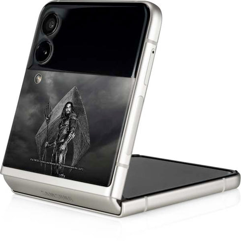 The Justice League (2017) Aquaman Poster Galaxy Z Flip4 5G Skin