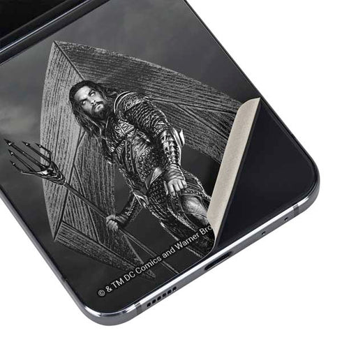 The Justice League (2017) Aquaman Poster Galaxy Z Flip5 5G Skin