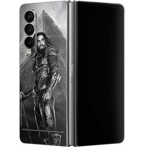 The Justice League (2017) Aquaman Poster Galaxy Z Fold4 5G Skin