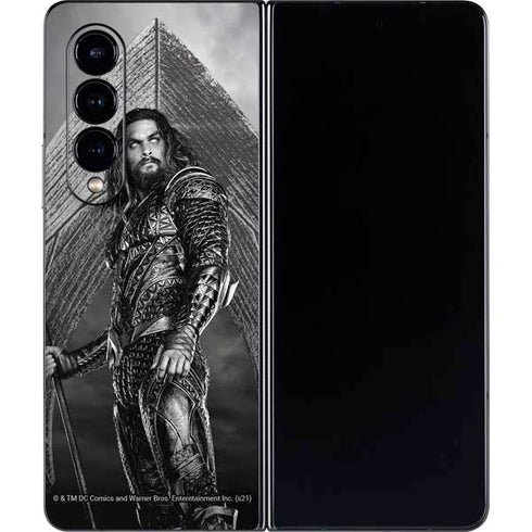 The Justice League (2017) Aquaman Poster Galaxy Z Fold4 5G Skin