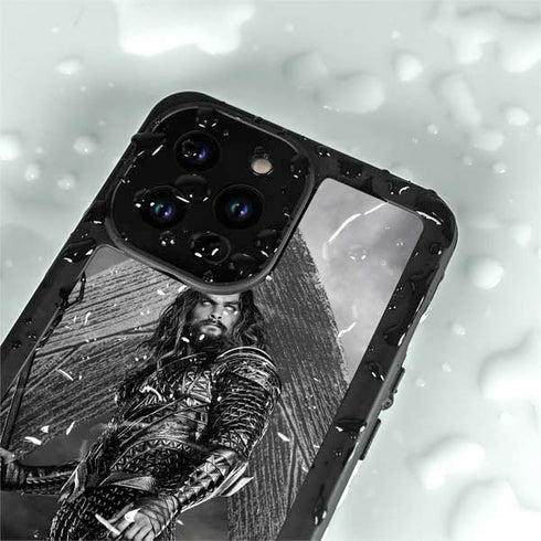 The Justice League (2017) Aquaman Poster iPhone 14 Pro Max Waterproof Case