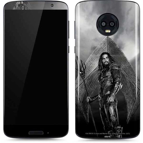 The Justice League (2017) Aquaman Poster Moto G6 Skin