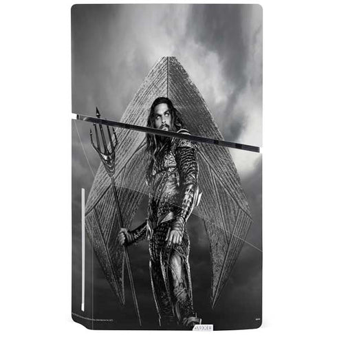 The Justice League (2017) Aquaman Poster PS5 Slim Disk Bundle Skin