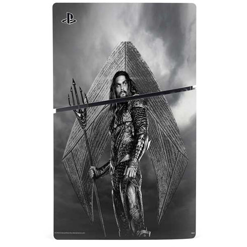 The Justice League (2017) Aquaman Poster PS5 Slim Digital Edition Console Skin