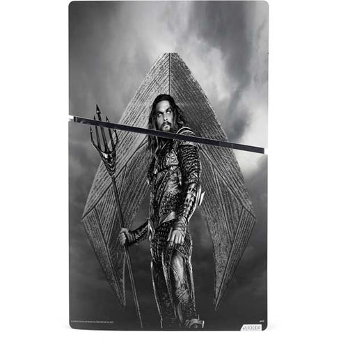 The Justice League (2017) Aquaman Poster PS5 Slim Digital Edition Console Skin