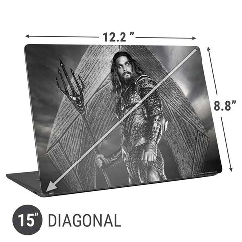 The Justice League (2017) Aquaman Poster Universal Laptop 15in (12.2 x 8.8in) Skin