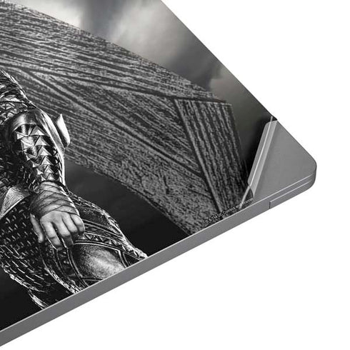 The Justice League (2017) Aquaman Poster Universal Laptop 18in (14.6 x 10.6in) Skin