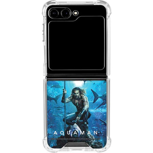 DC Comics DC Comics Movie Poster Main Galaxy Z Flip5 5G Clear Case