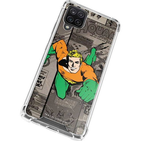 DC Comics Aquaman Classics Art Galaxy A12 Clear Case