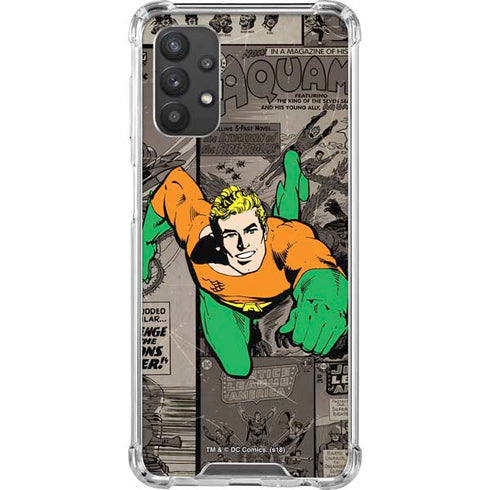 DC Comics Aquaman Classics Art Galaxy A32 5G Clear Case