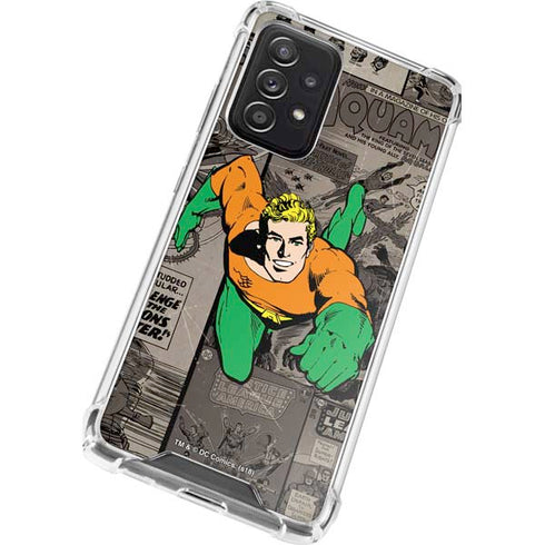 DC Comics Aquaman Classics Art Galaxy A52 5G Clear Case