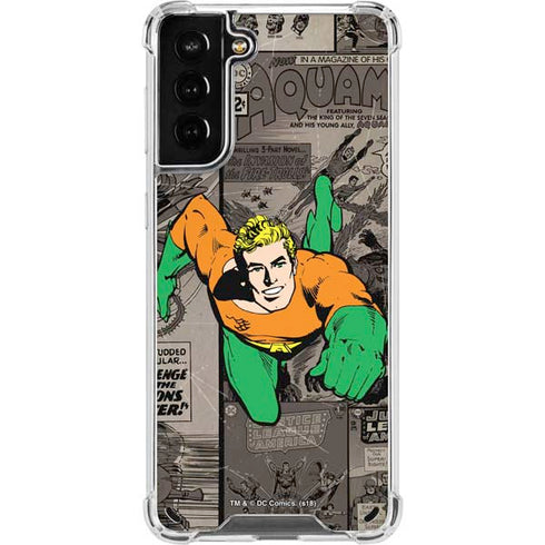 DC Comics Aquaman Classics Art Galaxy S21 Plus 5G Clear Case