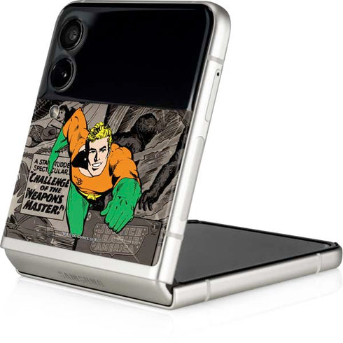 DC Comics Aquaman Classics Art Galaxy Z Flip4 5G Skin