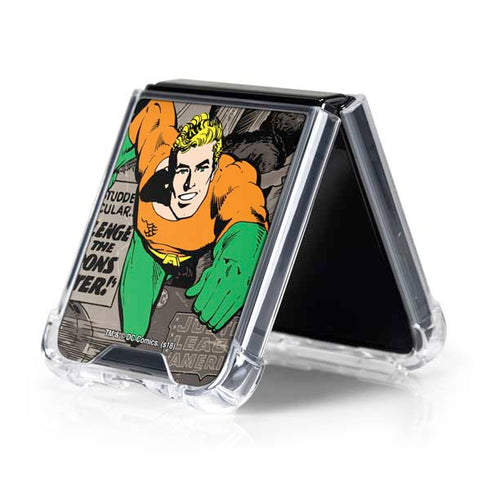 DC Comics Aquaman Classics Art Galaxy Z Flip5 5G Clear Case