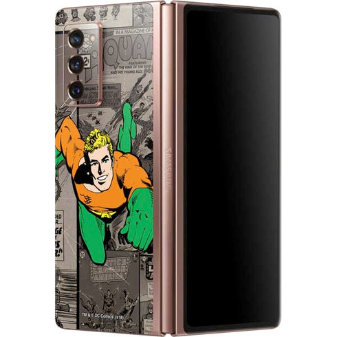 DC Comics Aquaman Classics Art Galaxy Z Fold2 5G Skin