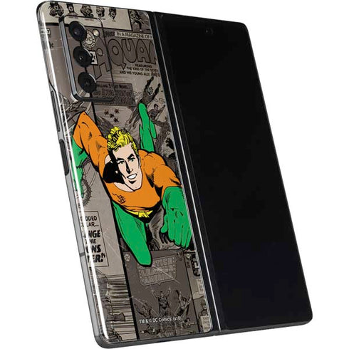 DC Comics Aquaman Classics Art Galaxy Z Fold2 5G Skin