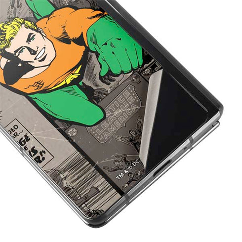 DC Comics Aquaman Classics Art Galaxy Z Fold2 5G Skin