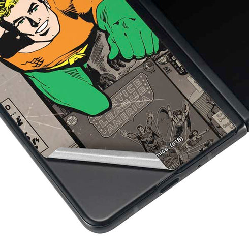 DC Comics Aquaman Classics Art Galaxy Z Fold3 5G Skin