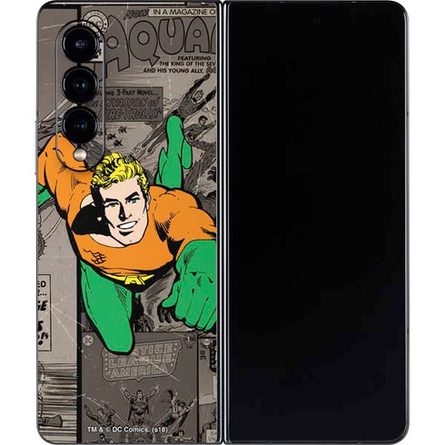 DC Comics Aquaman Classics Art Galaxy Z Fold4 5G Skin