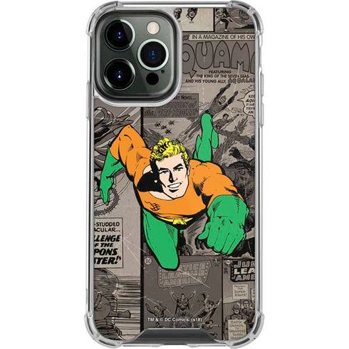DC Comics Aquaman Classics Art iPhone 14 Pro Max Clear Case