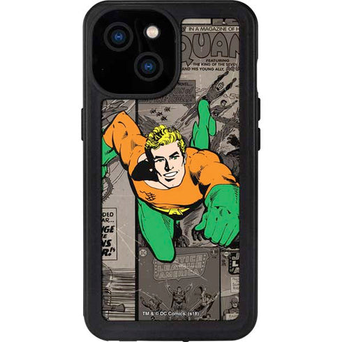 DC Comics Aquaman Classics Art iPhone 15 Waterproof Case