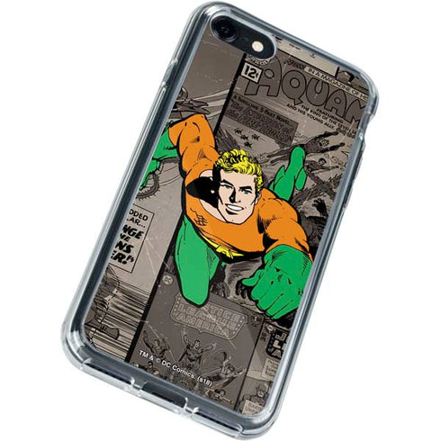 DC Comics Aquaman Classics Art iPhone SE (2nd & 3rd Gen) Clear Case