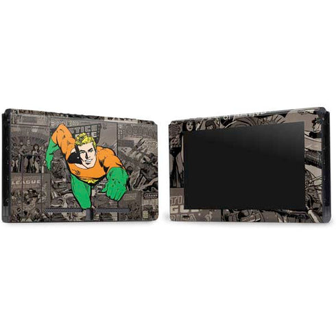 DC Comics Aquaman Classics Art Nintendo Switch Bundle Skin