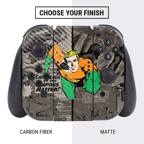 DC Comics Aquaman Classics Art Nintendo Switch Bundle Skin