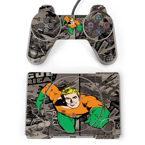 DC Comics Aquaman Classics Art PlayStation Classic Bundle Skin