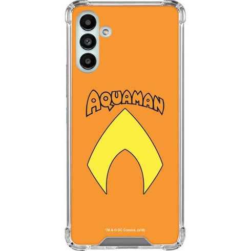 DC Comics Aquaman Classic Logo Galaxy A13 5G Clear Case
