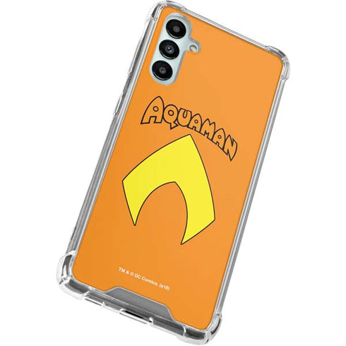 DC Comics Aquaman Classic Logo Galaxy A14 5G Clear Case