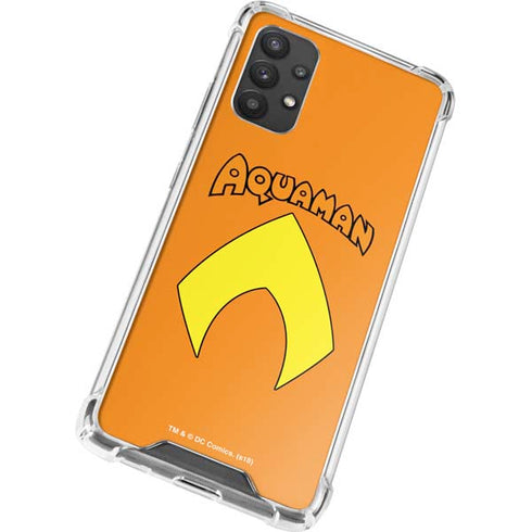 DC Comics Aquaman Classic Logo Galaxy A32 5G Clear Case