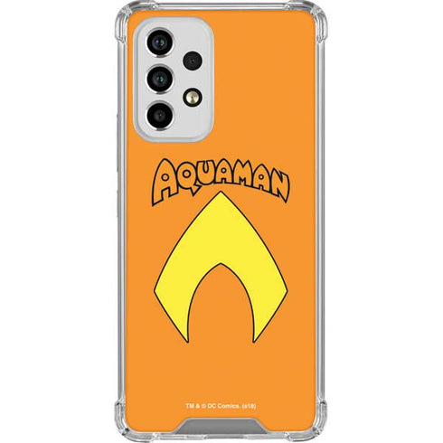 DC Comics Aquaman Classic Logo Galaxy A53 5G Clear Case