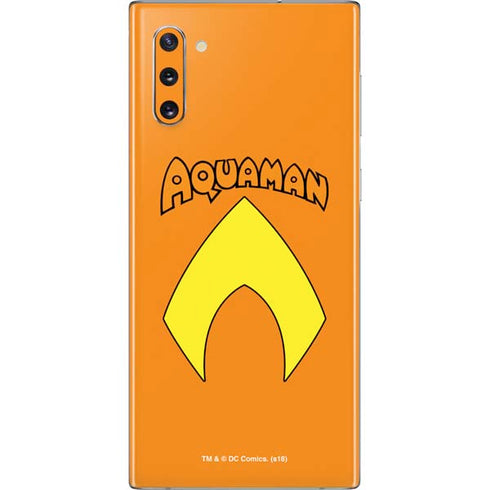 DC Comics Aquaman Classic Logo Galaxy Note 10 Skin
