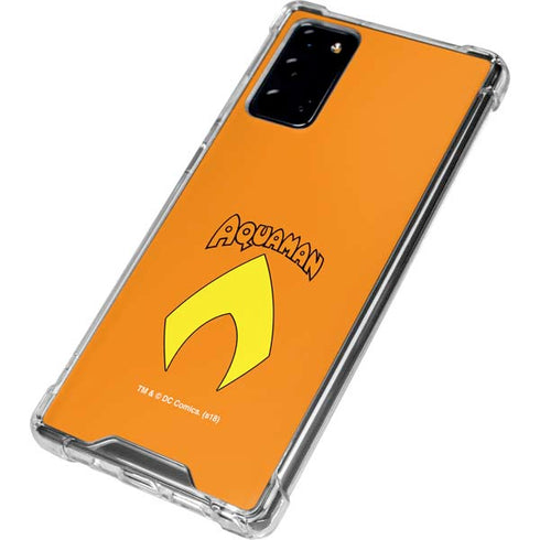 DC Comics Aquaman Classic Logo Galaxy Note20 5G Clear Case