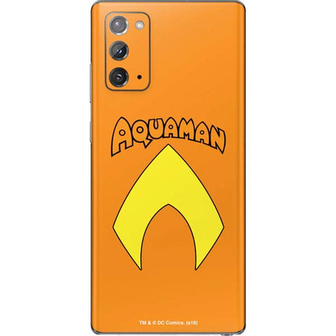 DC Comics Aquaman Classic Logo Galaxy Note20 5G Skin