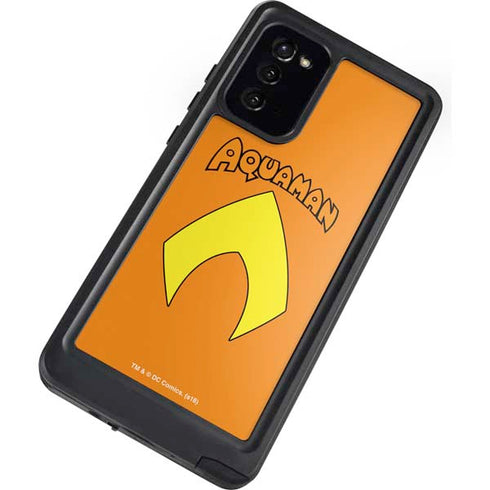 DC Comics Aquaman Classic Logo Galaxy Note20 5G Waterproof Case
