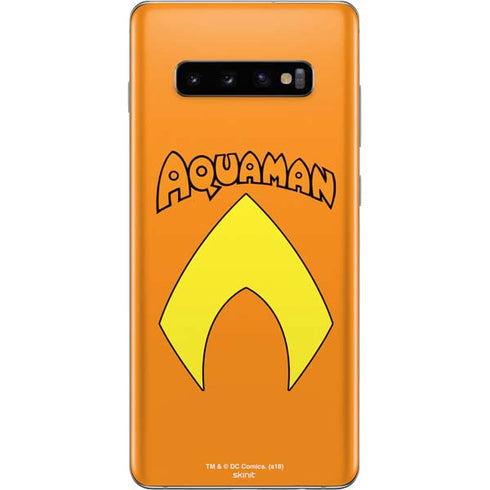 DC Comics Aquaman Classic Logo Galaxy S10 Plus Skin