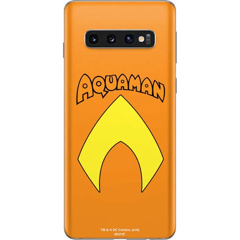 DC Comics Aquaman Classic Logo Galaxy S10 Skin