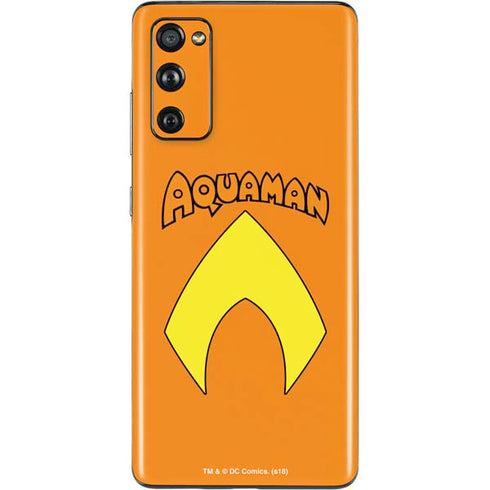 DC Comics Aquaman Classic Logo Galaxy S20 Fan Edition Skin