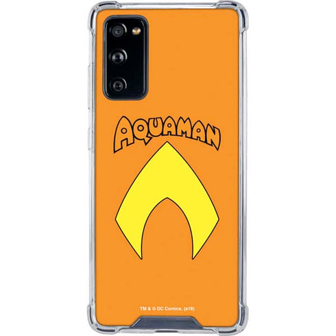 DC Comics Aquaman Classic Logo Galaxy S20 FE Clear Case