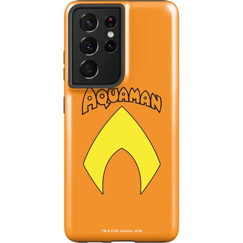 DC Comics Aquaman Classic Logo Galaxy S21 Ultra 5G Pro Case