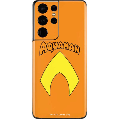DC Comics Aquaman Classic Logo Galaxy S21 Ultra 5G Skin
