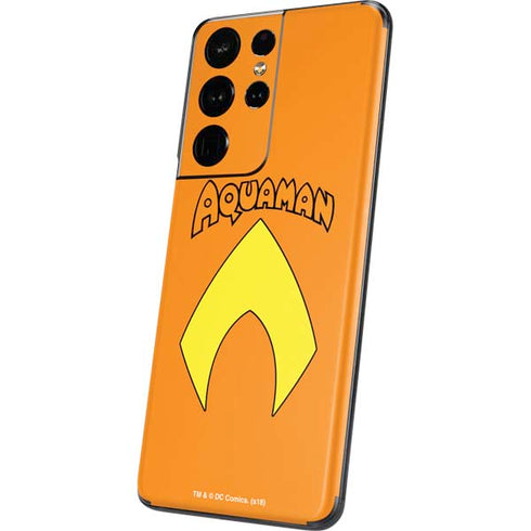 DC Comics Aquaman Classic Logo Galaxy S21 Ultra 5G Skin