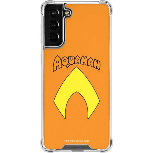 DC Comics Aquaman Classic Logo Galaxy S22 Plus Clear Case