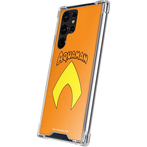 DC Comics Aquaman Classic Logo Galaxy S22 Ultra Clear Case