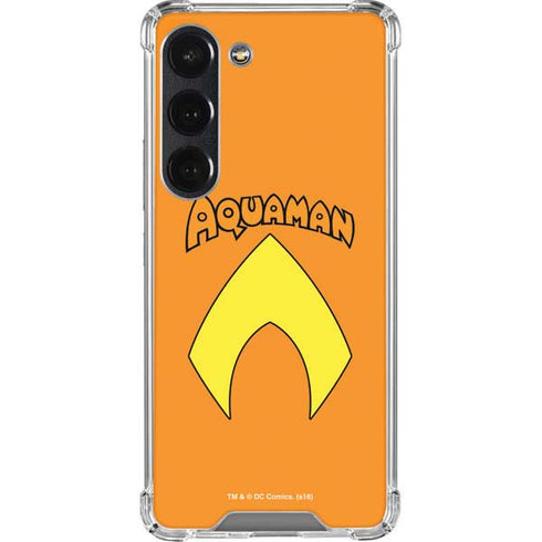DC Comics Aquaman Classic Logo Galaxy S23 Clear Case