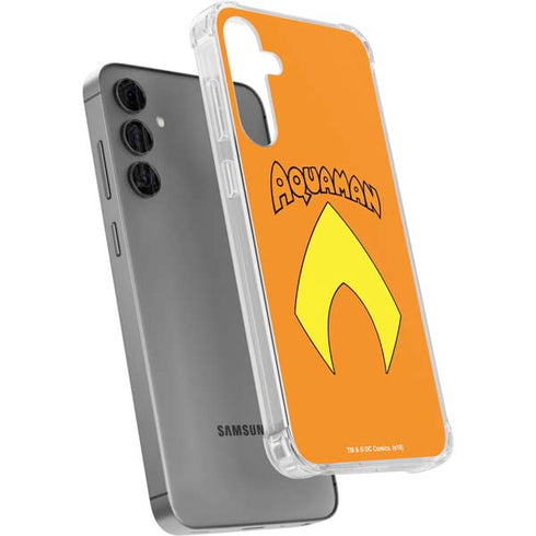 DC Comics Aquaman Classic Logo Galaxy S24 Plus Clear Case