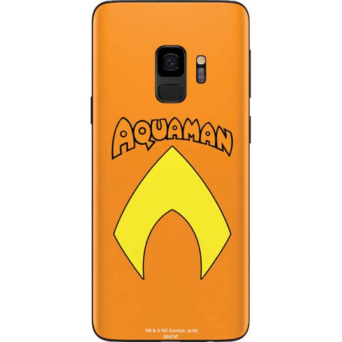 DC Comics Aquaman Classic Logo Galaxy S9 Skin